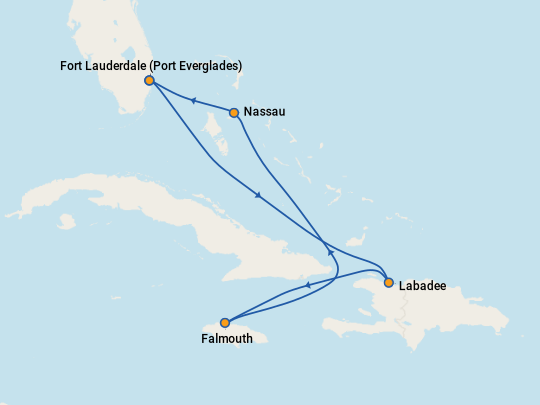 Map a cruises