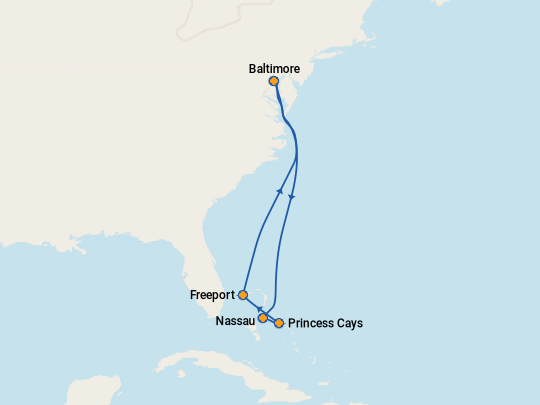 Map a cruises